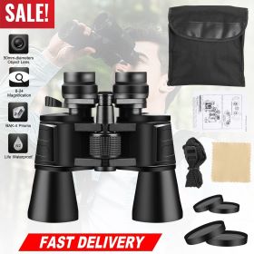 10-180X100 High-Powered Binoculars, 8-24x Magnification, 50mm Objective Lens, Low Light Night Vision, Multi-Layer Coated Aspherical Lenses 10-180X100 High-Powered Binoculars, 8-24x Magnification, 50mm Objective Lens, Low Light Night Vision, Multi-Layer Coated Aspherical Lenses
